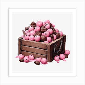 Pink Candy Crate 4 Art Print