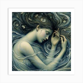 Dreaming Woman Art Print