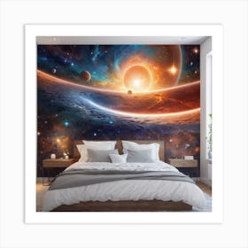 Space Sleep Art Print