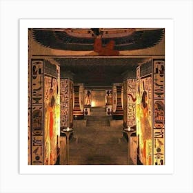 Egyptian Temple 22 Art Print