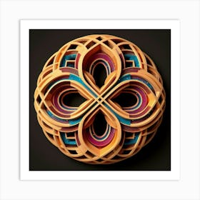 Ornate wooden carving 19 Art Print