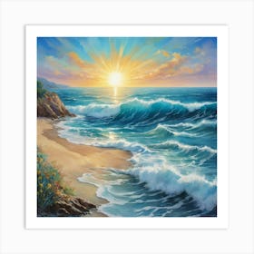 Sea And Sun Art Print 2 Art Print