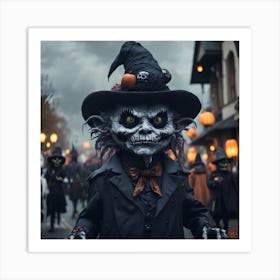 Skeleton Witch Art Print