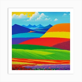 Colorful Landscape Art Print