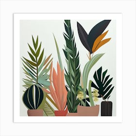 'Potted Plants' Art Print