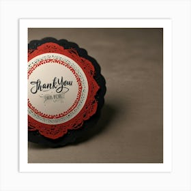 Thank You Card 1 Art Print