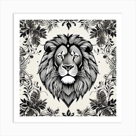 Lion Head 32 Art Print