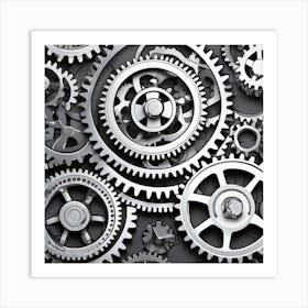 Gears And Gears 20 Art Print