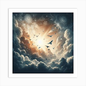 Birds In The Sky Art Print