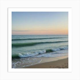 Sunset On The Beach 7 Art Print