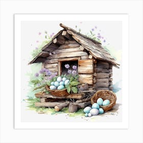 Easter House Art Print