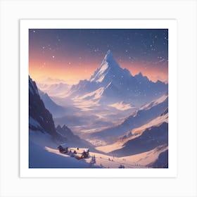 Winter Landscape 42 Art Print