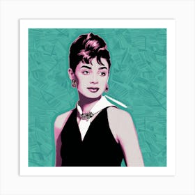 Audrey Hepburn Pop Art (11) Art Print