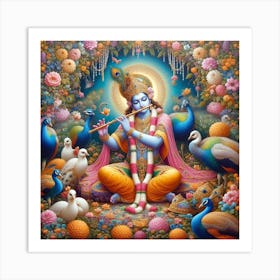 Lord Krishna 5 Art Print