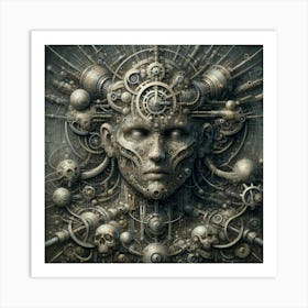 Steampunk Head Art Print