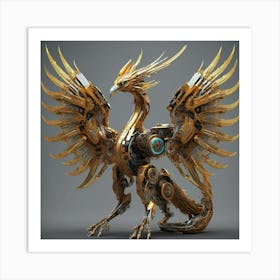 Golden Phoenix Art Print