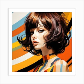 Mod Girl 12 Art Print