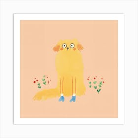 Yellow Dog Art Print