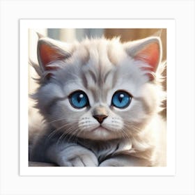 cute cat 2 Art Print