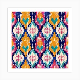 Ikat Pattern 1 Art Print