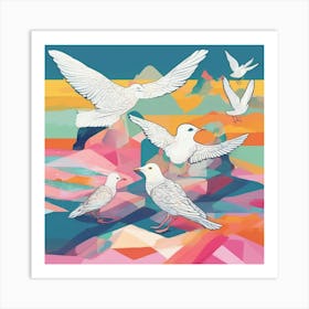 Birds Of Paradise Art Print