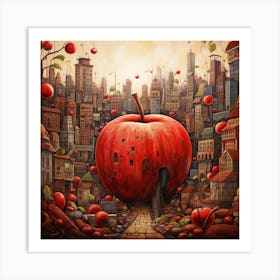 Apple City 2 Art Print