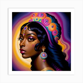 Afro-American Woman Art Print