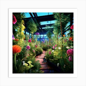 Garden Of Flowers art print 1 Art Print