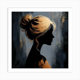 Silhouette Of A Woman 11 Art Print