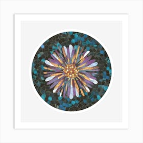 Mosaic Flower Art Print