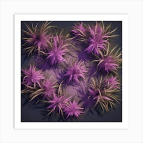 Purple Plants Art Print