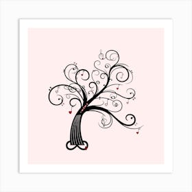 Tree Music Music Lovers Artwork Art Print