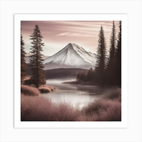 Mt. Hood Canvas Print Art Print