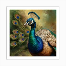 Peacock Art Print