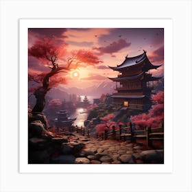 Asian Landscape 1 Art Print