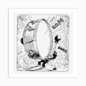 Drumming Art Print