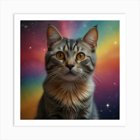 Galaxy Cat Art Print