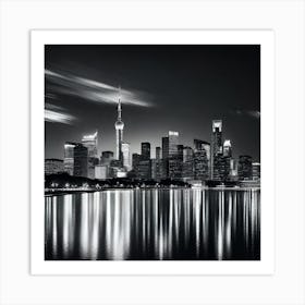 Shanghai Skyline 6 Art Print