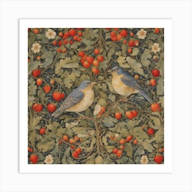 Strawberry Thief William Morris (2) Art Print