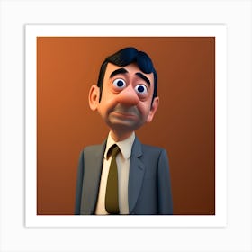 Mr. Bean CGI version Art Print