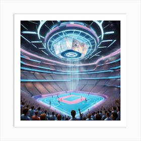 Futuristic Stadium Art Print