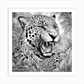 Jaguar In The Jungle Art Print