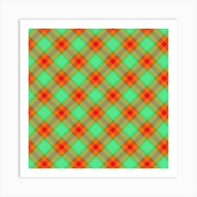 Plaid Fabric 74 Art Print