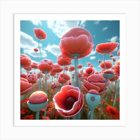 Poppies 42 Art Print