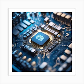 Chip On A Circuit Board 2 Art Print