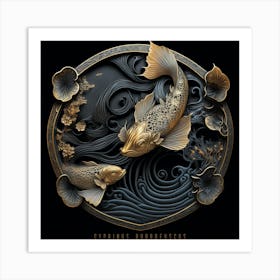 Koi Fish Art Print