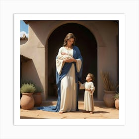 Jesus With Child Art Print