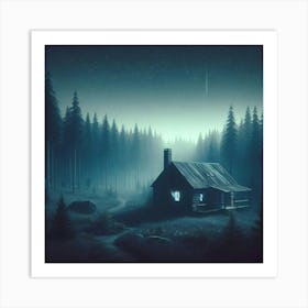 Cabin In The Woods 3 Art Print