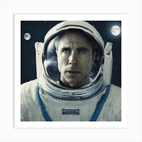 Spaceman In Space 1 Art Print