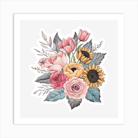 Bouquet Of Flowers 21 Art Print